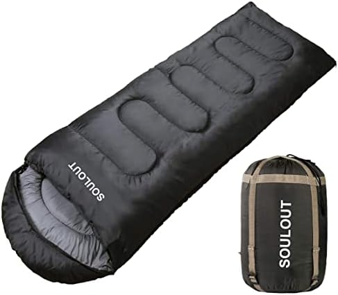 3-4 season camping sleeping bag with compression sack