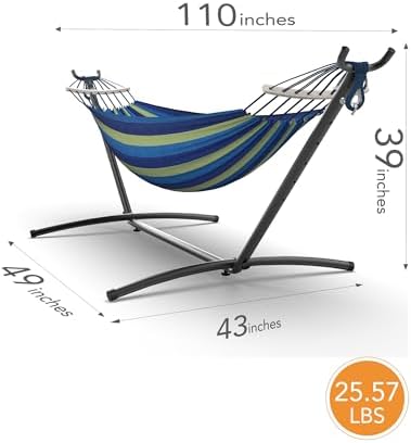 Hammock Wide Blue detail
