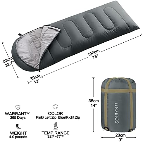 Sleeping bag Light Grey interior