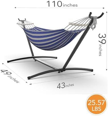 Hammock Dc-bluewhite detail