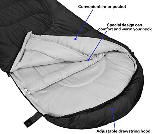 Sleeping bag packed into included compression sack