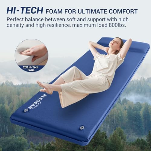 Sleeping pad Blue rolled