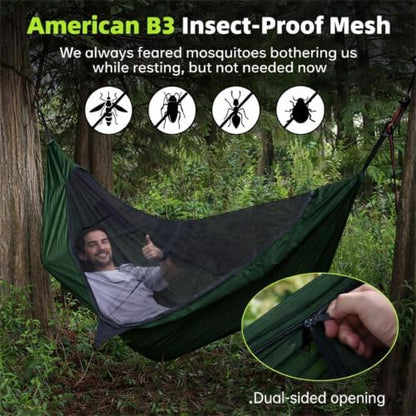 Underquilt Forest Green attached