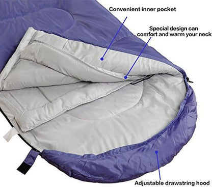 Sleeping bag Purple packed