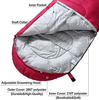 Sleeping bag Pink packed