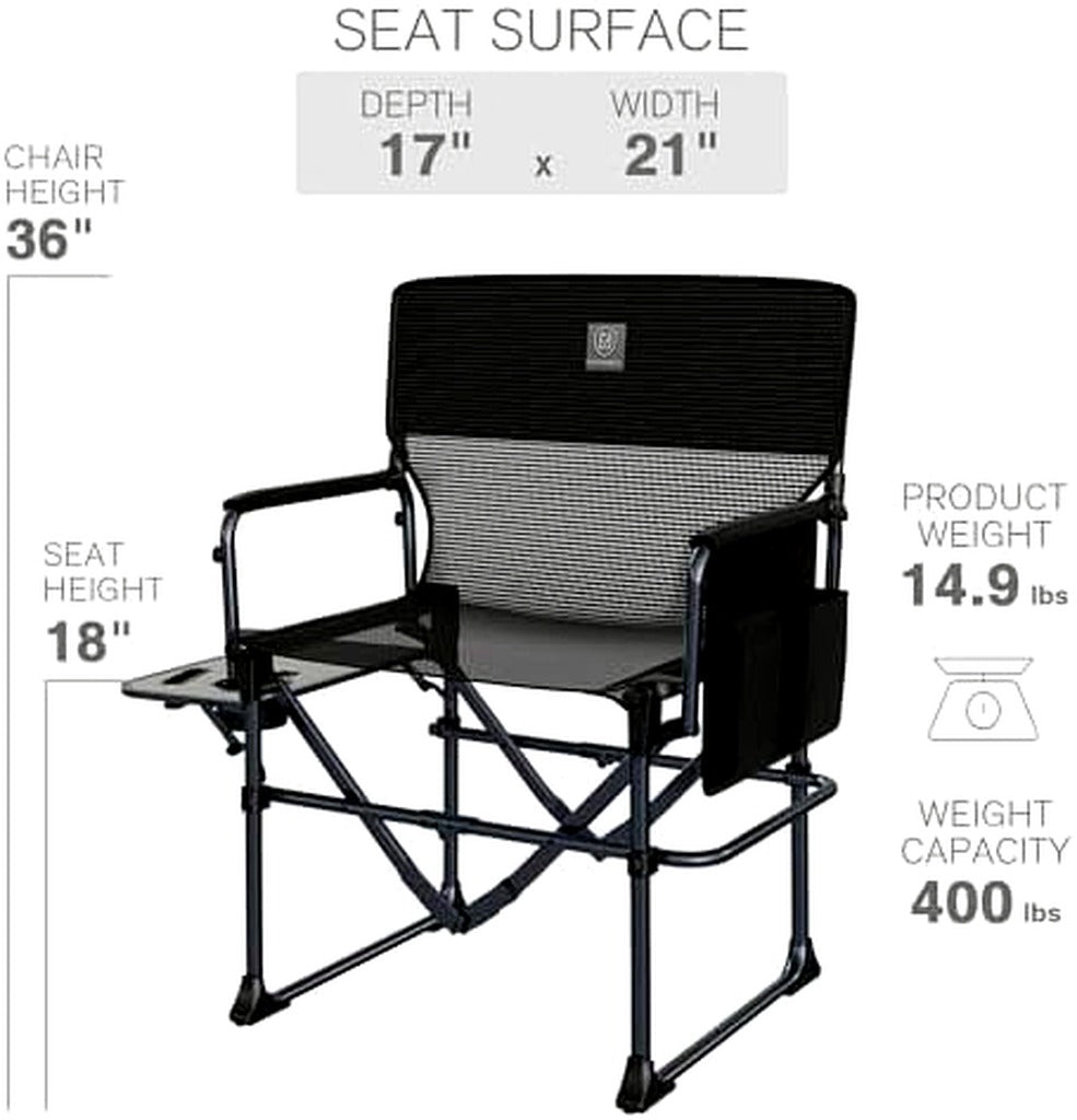 Directors camping chair dimensions and weight chart