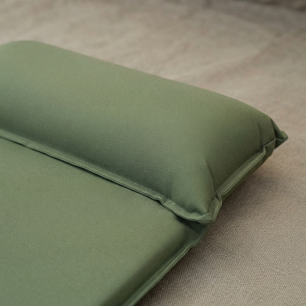 Built-in pillow close-up