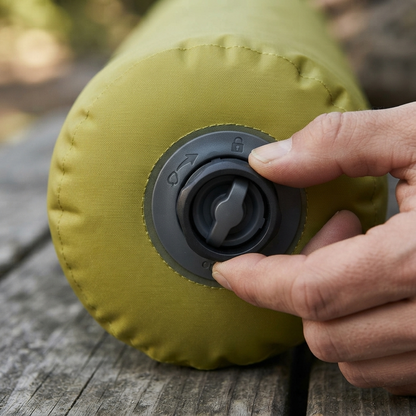 Multi-function inflation valve close-up