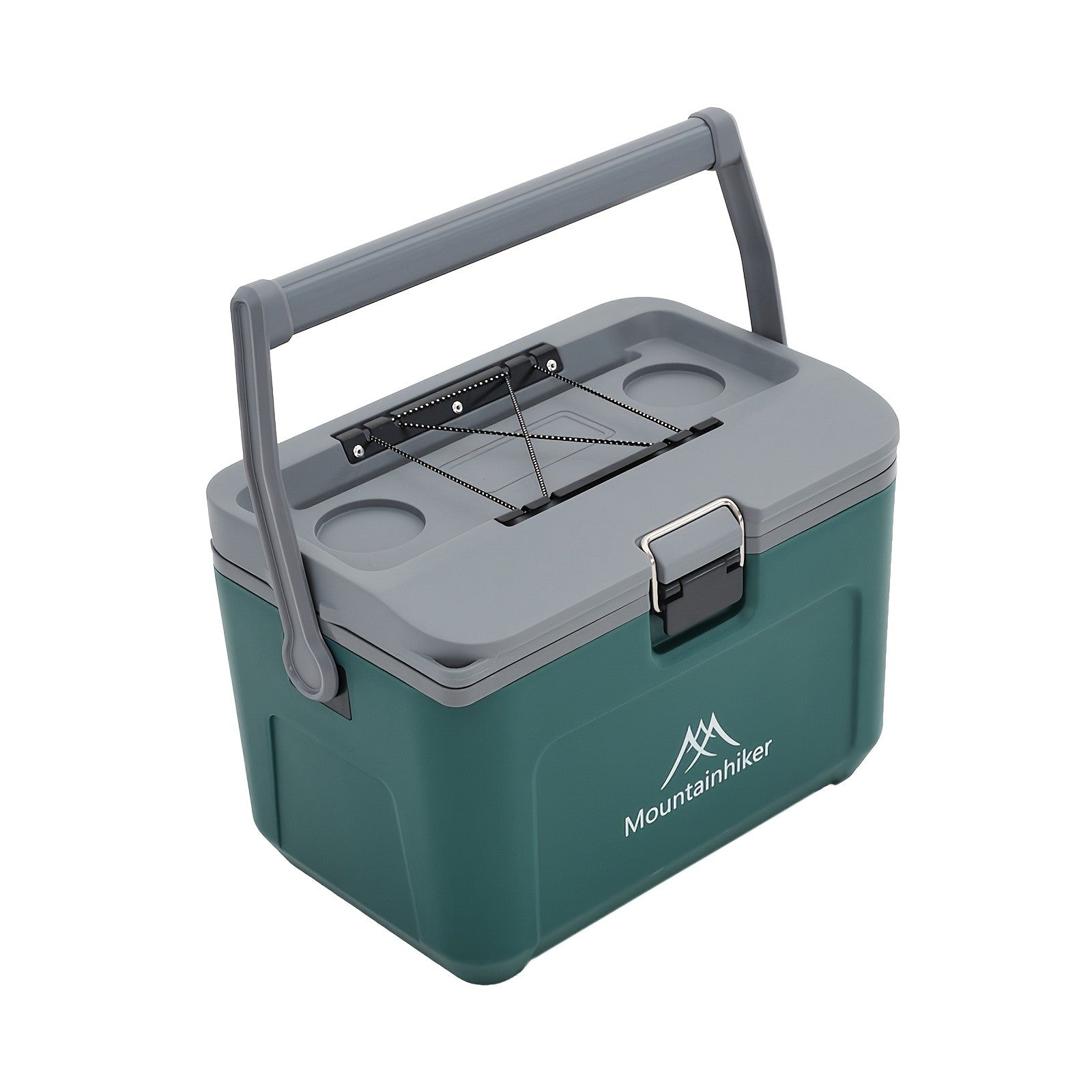 16L ice box in grey with the lid closed