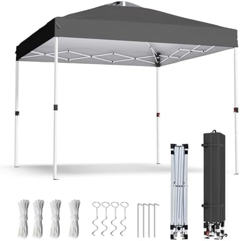 canopy tent as supplied with frame, carry bag, ropes and stakes
